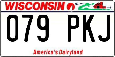 WI license plate 079PKJ