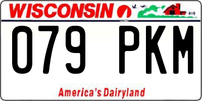 WI license plate 079PKM