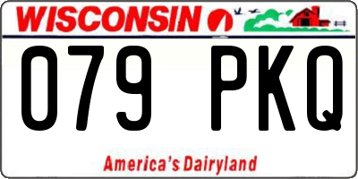WI license plate 079PKQ