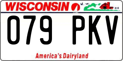 WI license plate 079PKV
