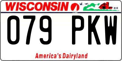 WI license plate 079PKW