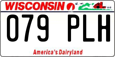 WI license plate 079PLH
