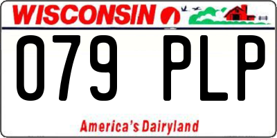 WI license plate 079PLP