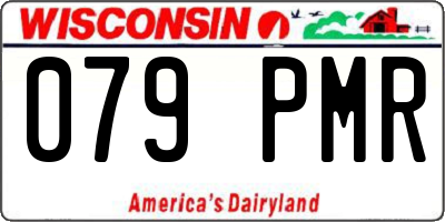 WI license plate 079PMR