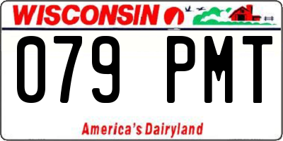 WI license plate 079PMT