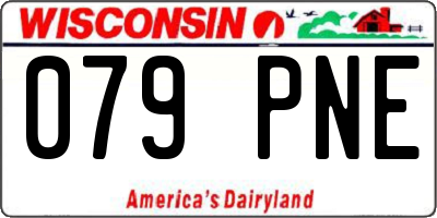 WI license plate 079PNE