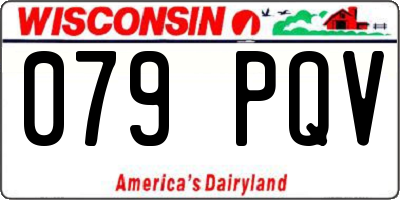 WI license plate 079PQV