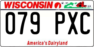WI license plate 079PXC