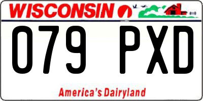 WI license plate 079PXD