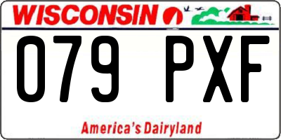 WI license plate 079PXF