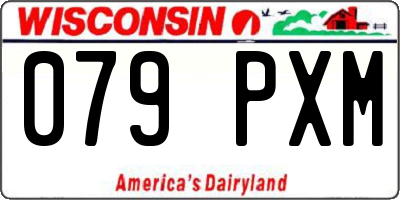 WI license plate 079PXM