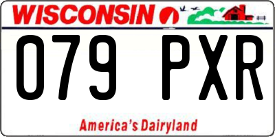 WI license plate 079PXR