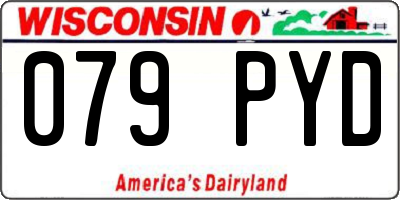 WI license plate 079PYD