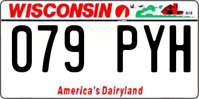 WI license plate 079PYH