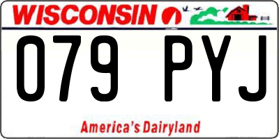 WI license plate 079PYJ