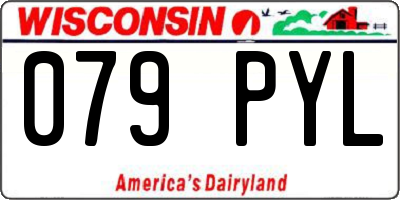 WI license plate 079PYL