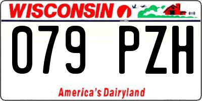 WI license plate 079PZH