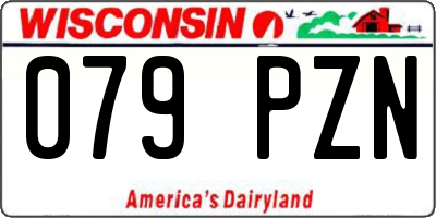 WI license plate 079PZN
