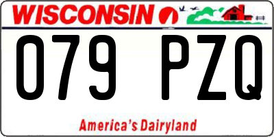 WI license plate 079PZQ