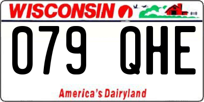WI license plate 079QHE