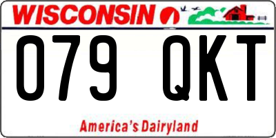 WI license plate 079QKT