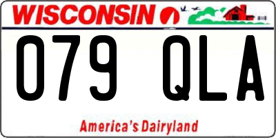 WI license plate 079QLA