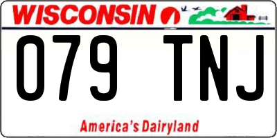 WI license plate 079TNJ