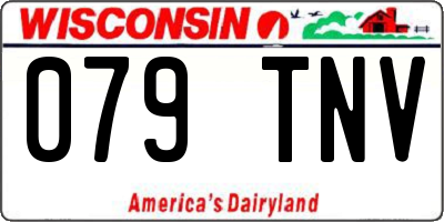 WI license plate 079TNV