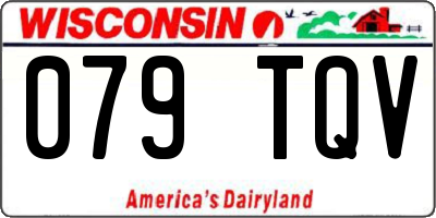 WI license plate 079TQV