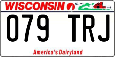 WI license plate 079TRJ