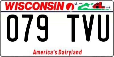 WI license plate 079TVU
