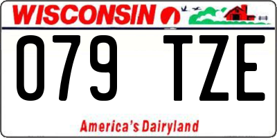 WI license plate 079TZE