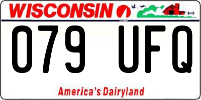 WI license plate 079UFQ