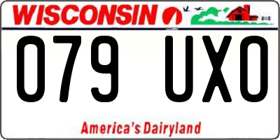WI license plate 079UXO