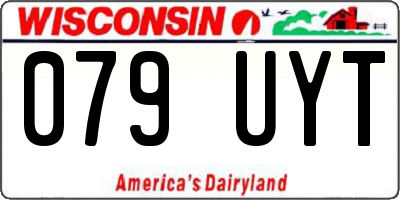 WI license plate 079UYT