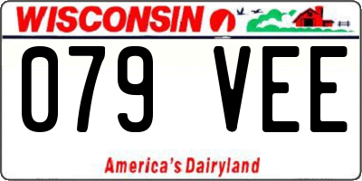WI license plate 079VEE