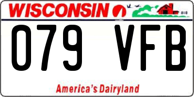 WI license plate 079VFB