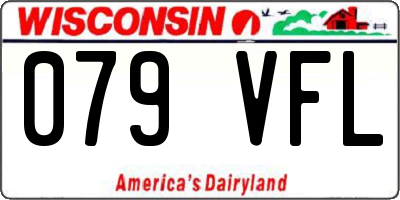 WI license plate 079VFL