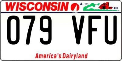 WI license plate 079VFU