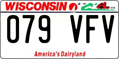 WI license plate 079VFV