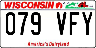 WI license plate 079VFY