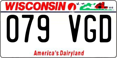WI license plate 079VGD