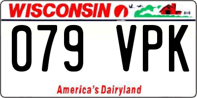 WI license plate 079VPK