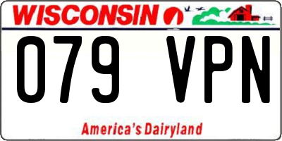 WI license plate 079VPN