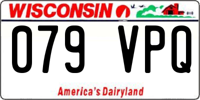 WI license plate 079VPQ
