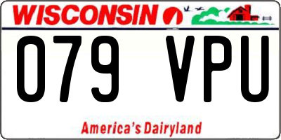 WI license plate 079VPU