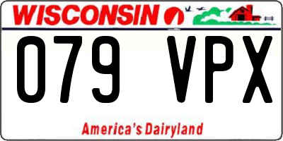 WI license plate 079VPX