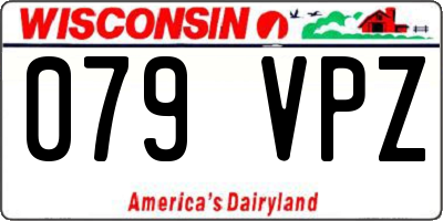 WI license plate 079VPZ