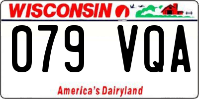 WI license plate 079VQA