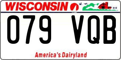 WI license plate 079VQB